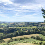 View from the top of colmers hill looking towards seatown