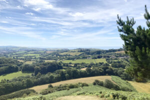 View from the top of colmers hill looking towards seatown