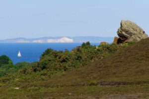 Agglestone ~ on a clear day you can see the isle of wight