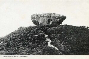 Postcard of agglestone rock