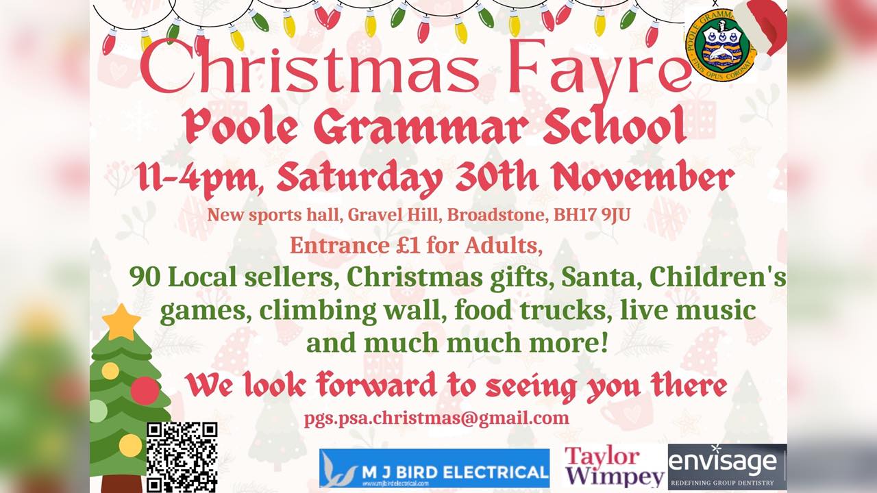 Poole Grammar Christmas Fayre 2024