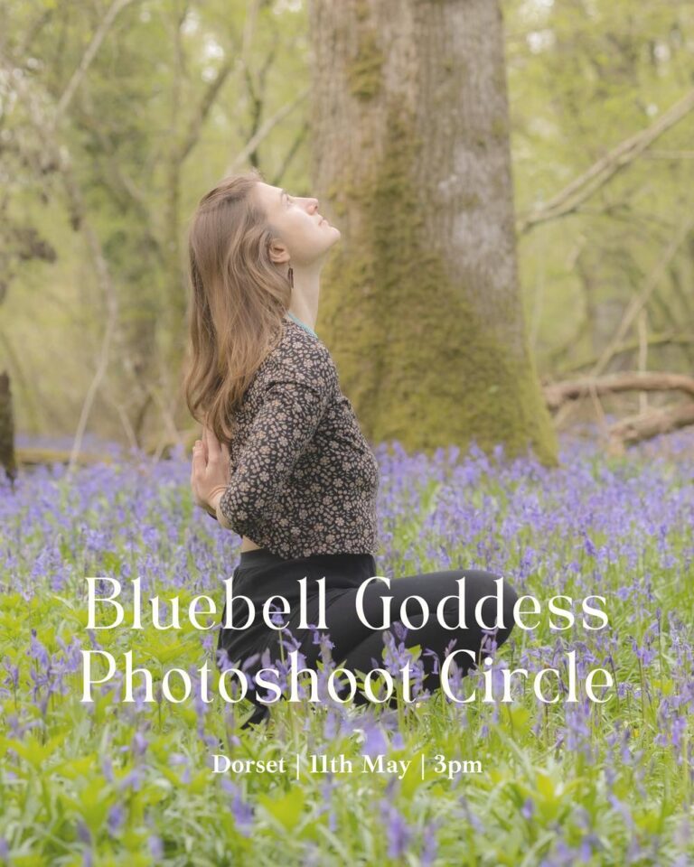 Bluebell goddess photoshoot circle fi