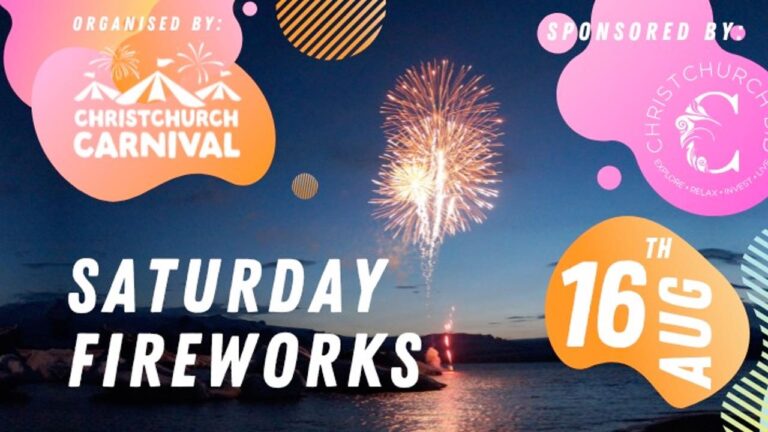 Christchurch carnival fireworks 2025