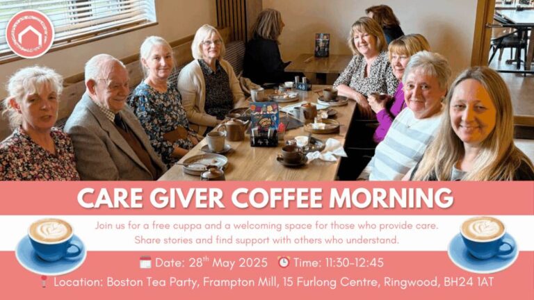 Caregiver coffee morning blandford forum 2