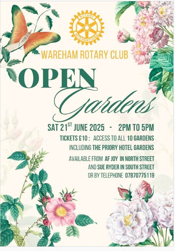 Wareham Rotary Open Gardens 2025