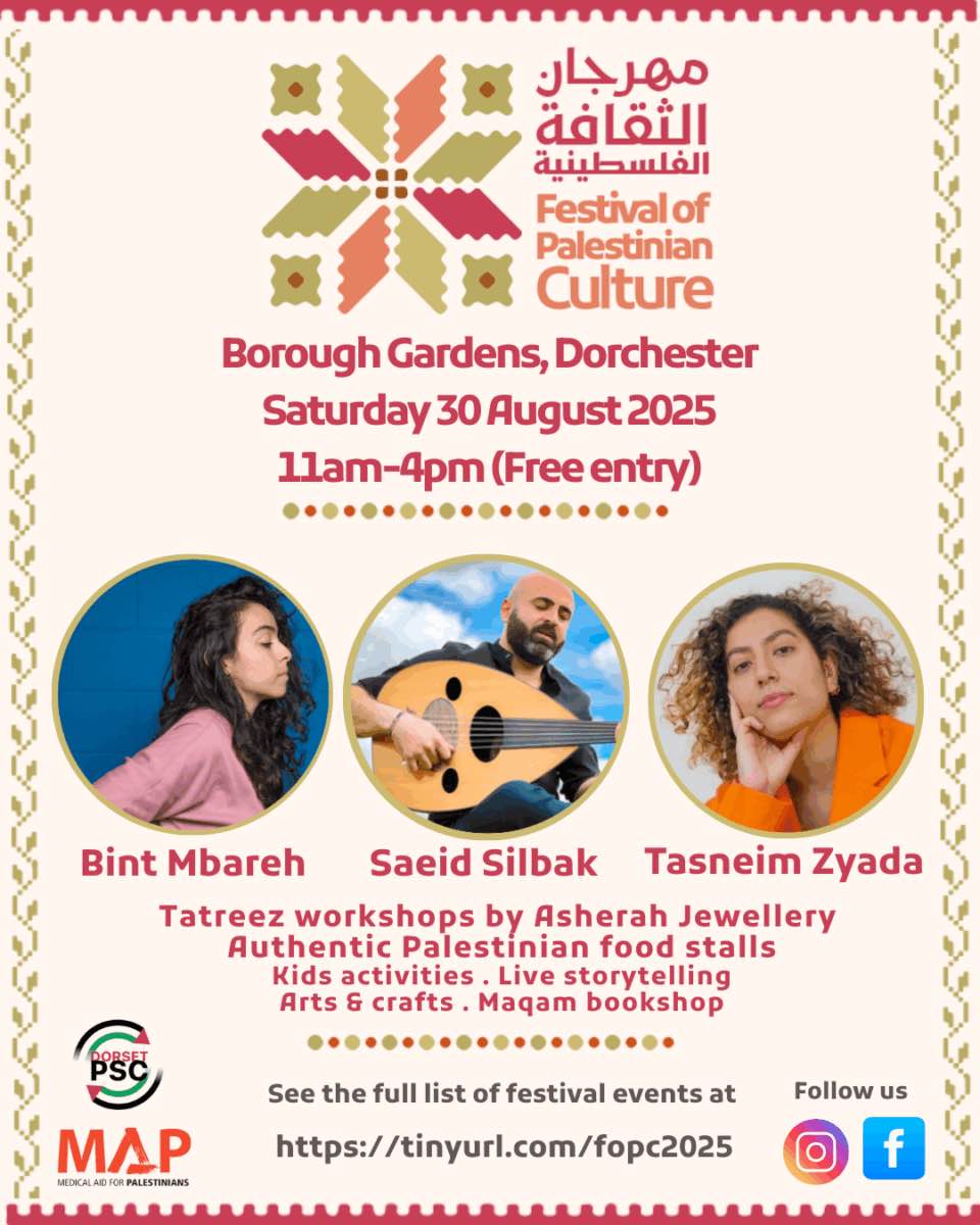 Festival of Palestinian Culture, Dorchester