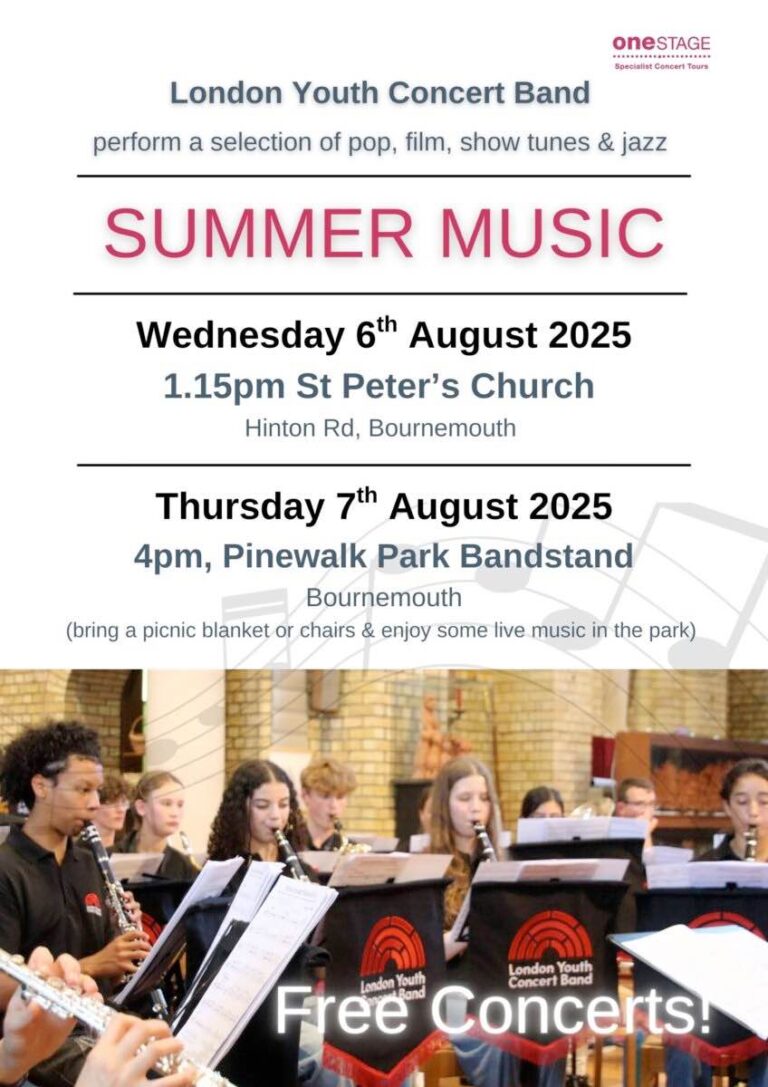 Summer music on pinewalk park bandstand