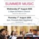 Summer Music on PineWalk Park Bandstand