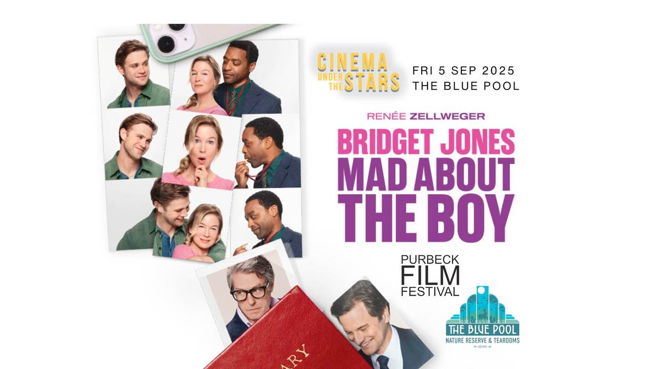 Outdoor cinema bridget jones mad about the boy at the blue pool, wareham
