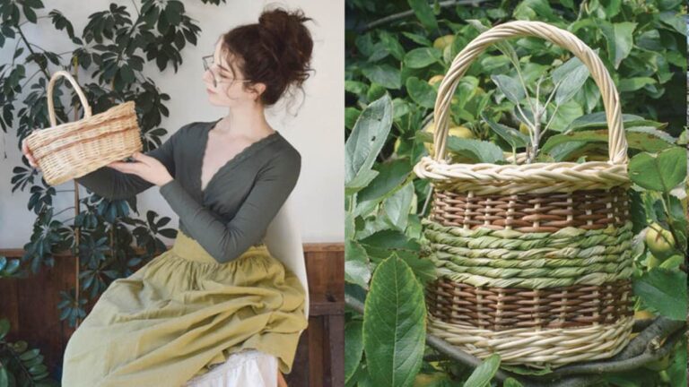 Winter weaving workshop with woven woodland