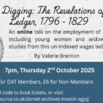 Dusting & Digging: The Revelations of a Wages Ledger, 1796 - 1829. ONLINE.