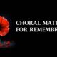 Choral Matins for Remembrance