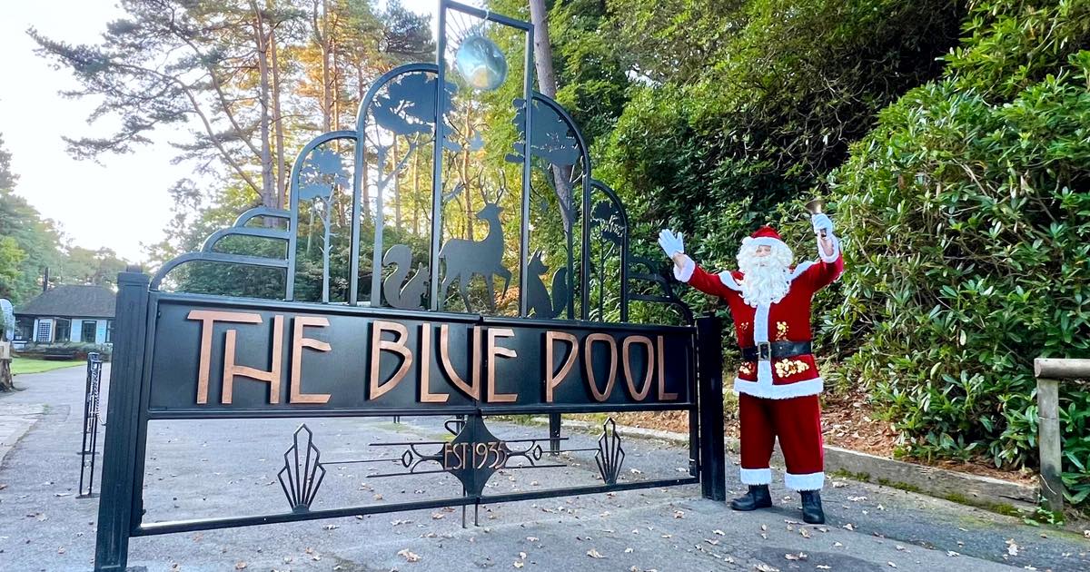 Visit Santa at The Blue Pool
