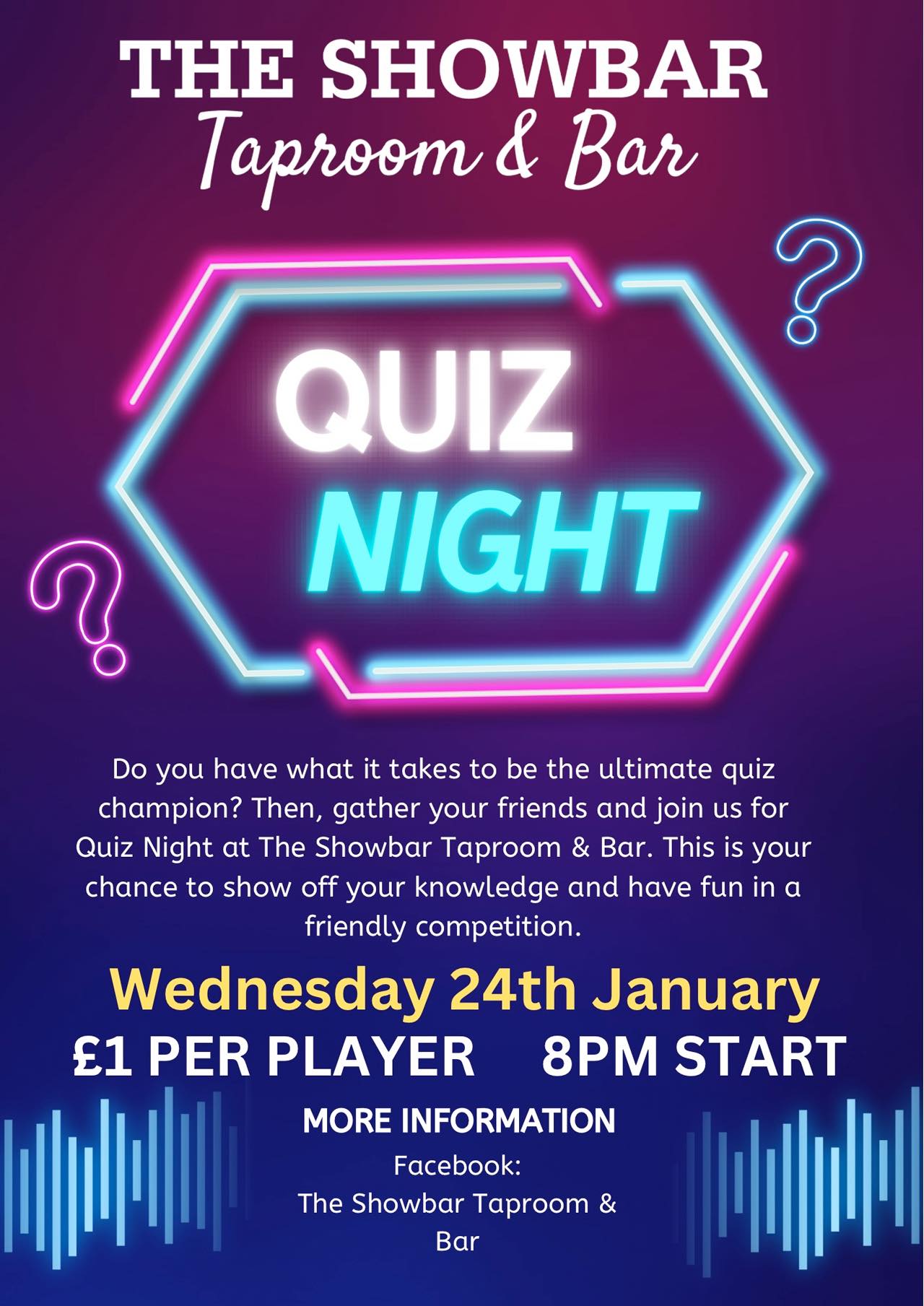 Oscar’s Quiz Night and Music Bingo!