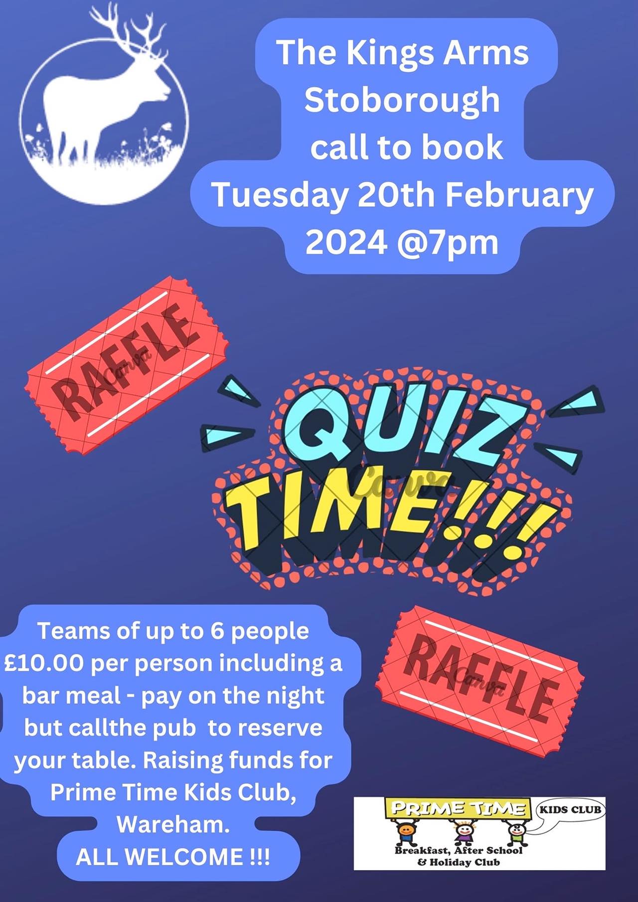 Quiz Night at The Kings Arms at Stoborough