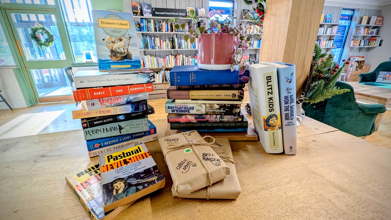 Second-hand book fair at Corfe Castle