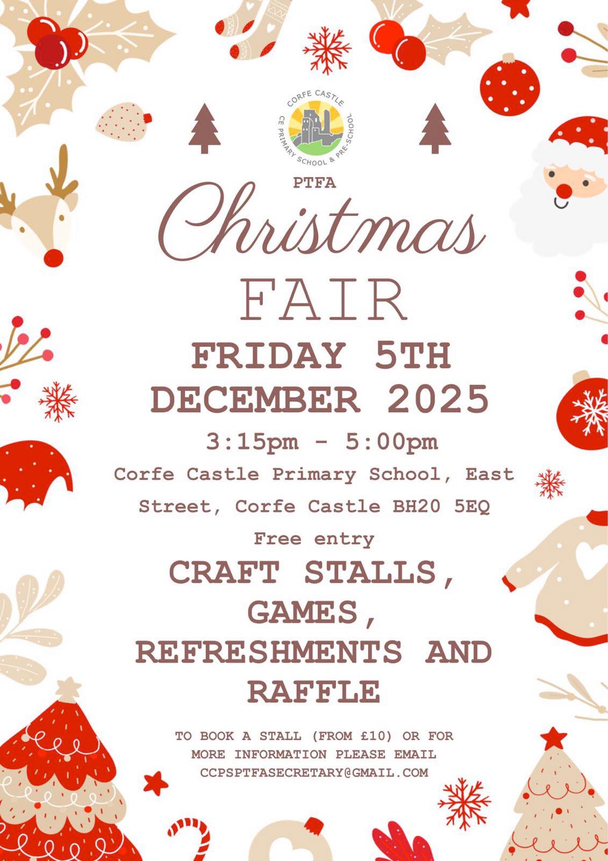 Corfe Castle Christmas Fair – 5 December 2025