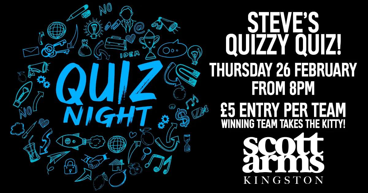 Quizzy Quiz Night at the Scott Arms